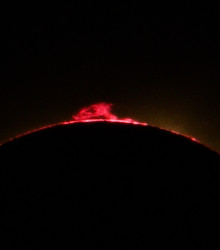 Photo of the solar eclipse of 08/12/2026 by Pierre Arpin