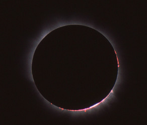 Photo of the solar eclipse of 02/16/1980 by Pierre Arpin