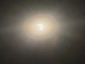Photo of the solar eclipse of 10/02/2024 by Lori Saenz