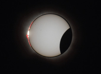 Photo of the solar eclipse of 08/12/2026 by Pierre Arpin