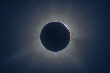 Photo of the solar eclipse of 04/08/2024 by Oscar Martín Mesonero