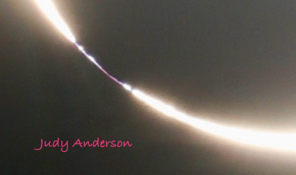 Photo of the solar eclipse of 10/02/2024 by Judy Anderson