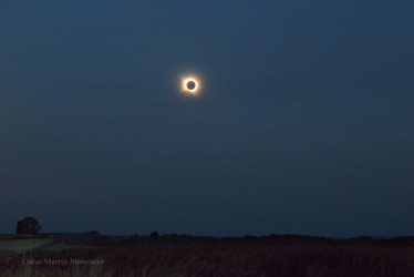 Photo of the solar eclipse of 08/12/2026 by Oscar Martín Mesonero
