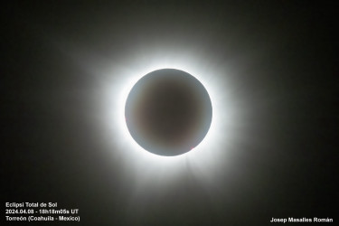 Photo of the solar eclipse of 04/08/2024 by Josep Masalles