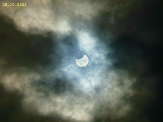 Photo of the solar eclipse of 10/25/2022 by Katharina Nottbohm