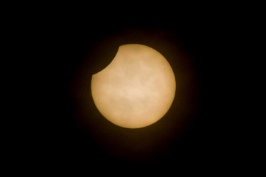 Photo of the solar eclipse of 10/25/2022 by Oscar Martín Mesonero