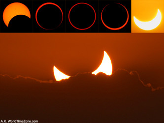 Photo of the solar eclipse of 10/14/2023 by Alexander Krivenyshev