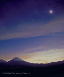 Photo of the solar eclipse of 11/03/1994 by Alan Dyer