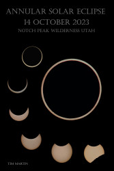 Photo of the solar eclipse of 10/14/2023 by Tim Martin
