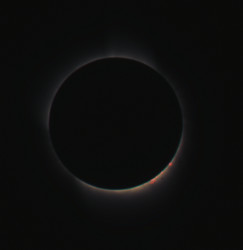 Photo of the solar eclipse of 11/03/1994 by Pierre Arpin