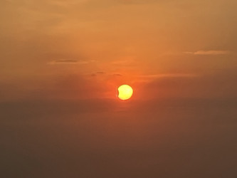 Photo of the solar eclipse of 10/02/2024 by Marcio Spinola