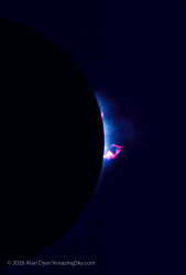 Photo of the solar eclipse of 07/11/1991 by Alan Dyer