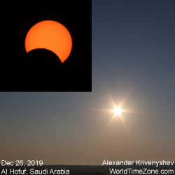 Photo of the solar eclipse of 12/26/2019 by Alexander Krivenyshev