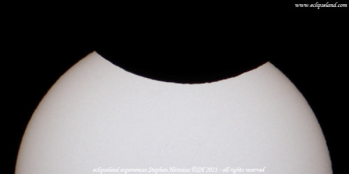 Photo of the solar eclipse of 06/10/2021 by Stephan Heinsius