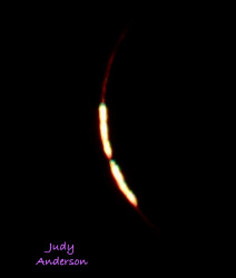 Photo of the solar eclipse of 12/04/2021 by Judy Anderson