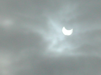 Photo of the solar eclipse of 12/25/2000 by Tim Martin