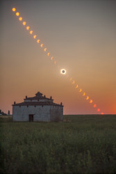 Photo of the solar eclipse of 08/12/2026 by Pedro Borges Silva