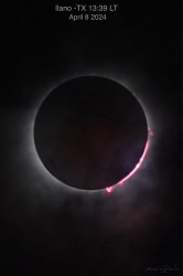 Photo of the solar eclipse of 04/08/2024 by Marcio Spinola