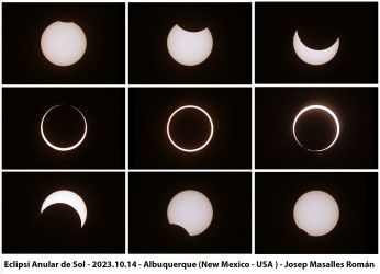 Photo of the solar eclipse of 10/14/2023 by Josep Masalles