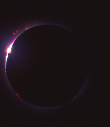 Photo of the solar eclipse of 07/11/1991 by Pierre Arpin