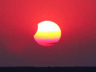 Photo of the solar eclipse of 08/12/2026 by Loic Thiebaut