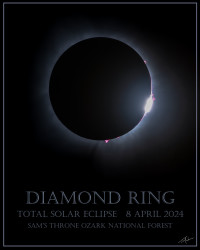 Photo of the solar eclipse of 04/08/2024 by Tim Martin
