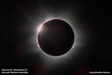 Photo of the solar eclipse of 04/20/2023 by Josep Masalles