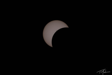 Photo of the solar eclipse of 04/08/2024 by Tim Martin