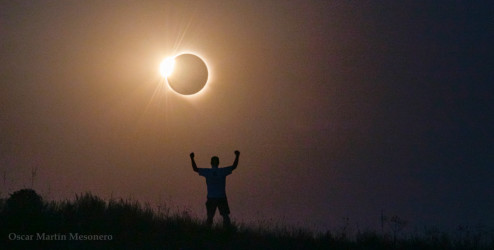 Photo of the solar eclipse of 08/12/2026 by Oscar Martín Mesonero