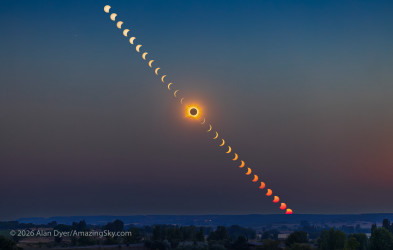 Photo of the solar eclipse of 08/12/2026 by Alan Dyer