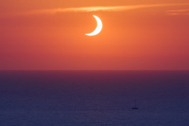 Photo of the solar eclipse of 08/12/2026 by Marcus Hebel