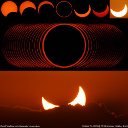 Photo of the solar eclipse of 10/14/2023 by Alexander Krivenyshev