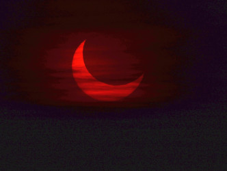 Photo of the solar eclipse of 06/10/2021 by Pierre Arpin