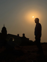 Photo of the solar eclipse of 08/12/2026 by Alissa Ha