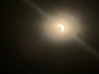 Photo of the solar eclipse of 10/02/2024 by Alejandro Arroyo