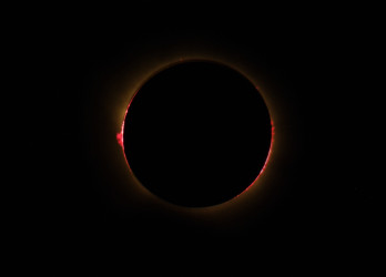 Photo of the solar eclipse of 08/12/2026 by Pierre Arpin