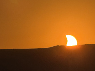 Photo of the solar eclipse of 08/12/2026 by Philippe Brun