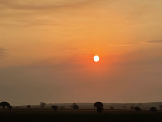 Photo of the solar eclipse of 10/02/2024 by Marcio Spinola