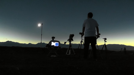 Photo of the solar eclipse of 07/02/2019 by Oscar Martín Mesonero