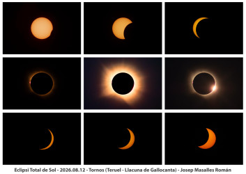 Photo of the solar eclipse of 08/12/2026 by Josep Masalles