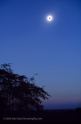 Photo of the solar eclipse of 06/21/2001 by Alan Dyer