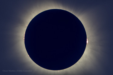 Photo of the solar eclipse of 08/12/2026 by Oscar Martín Mesonero