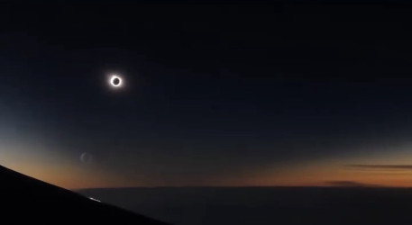 Photo of the solar eclipse of 12/04/2021 by Lori Saenz