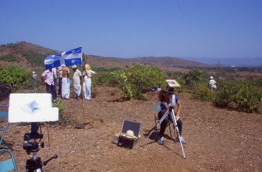 Photo of the solar eclipse of 02/16/1980 by Pierre Arpin