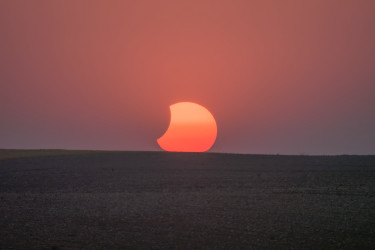 Photo of the solar eclipse of 08/12/2026 by Andreas Möller
