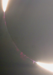 Photo of the solar eclipse of 10/02/2024 by Judy Anderson