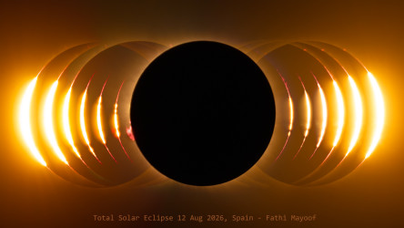 Photo of the solar eclipse of 08/12/2026 by Fathi Mayoof