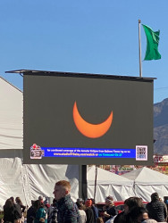 Photo of the solar eclipse of 10/14/2023 by Alissa Ha