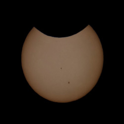 Photo of the solar eclipse of 10/14/2023 by Tim Martin