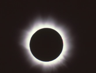 Photo of the solar eclipse of 02/16/1980 by Pierre Arpin